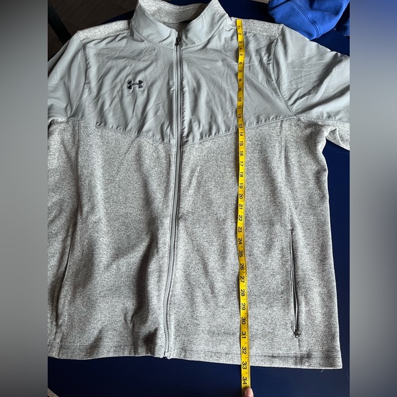 Under Armour Loose Grey ColdGear Zip Up 4XL - Picture 8 of 8